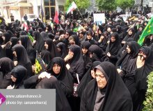 حماسه پرشور بانوان زینبی فریدونکنار در روز عاشورا