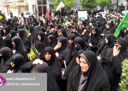 حماسه پرشور بانوان زینبی فریدونکنار در روز عاشورا
