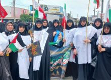 غوغای کفن‌پوشان زینبی فریدونکنار در عزای حسینی