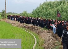 پیاده روی جاماندگان اربعین بانوان زینبی روستاهای فریدونکنار