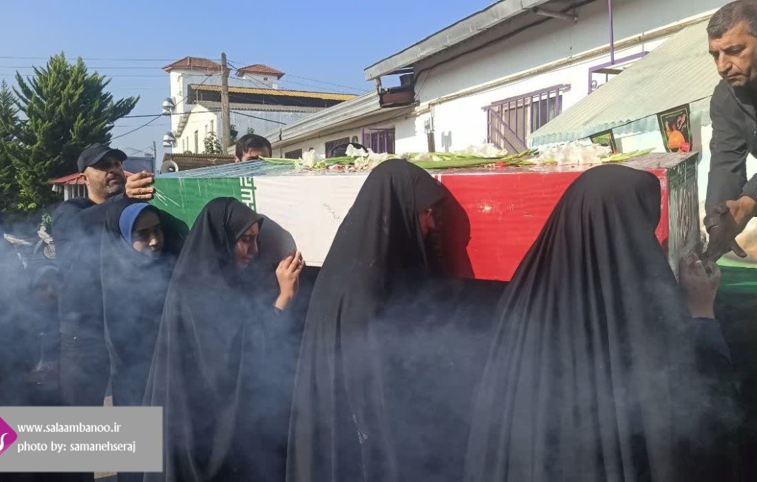 استقبال پرشور دانشآموزان فریدونکناری از پیکر مطهر شهید خوشنام در هفته بسیج